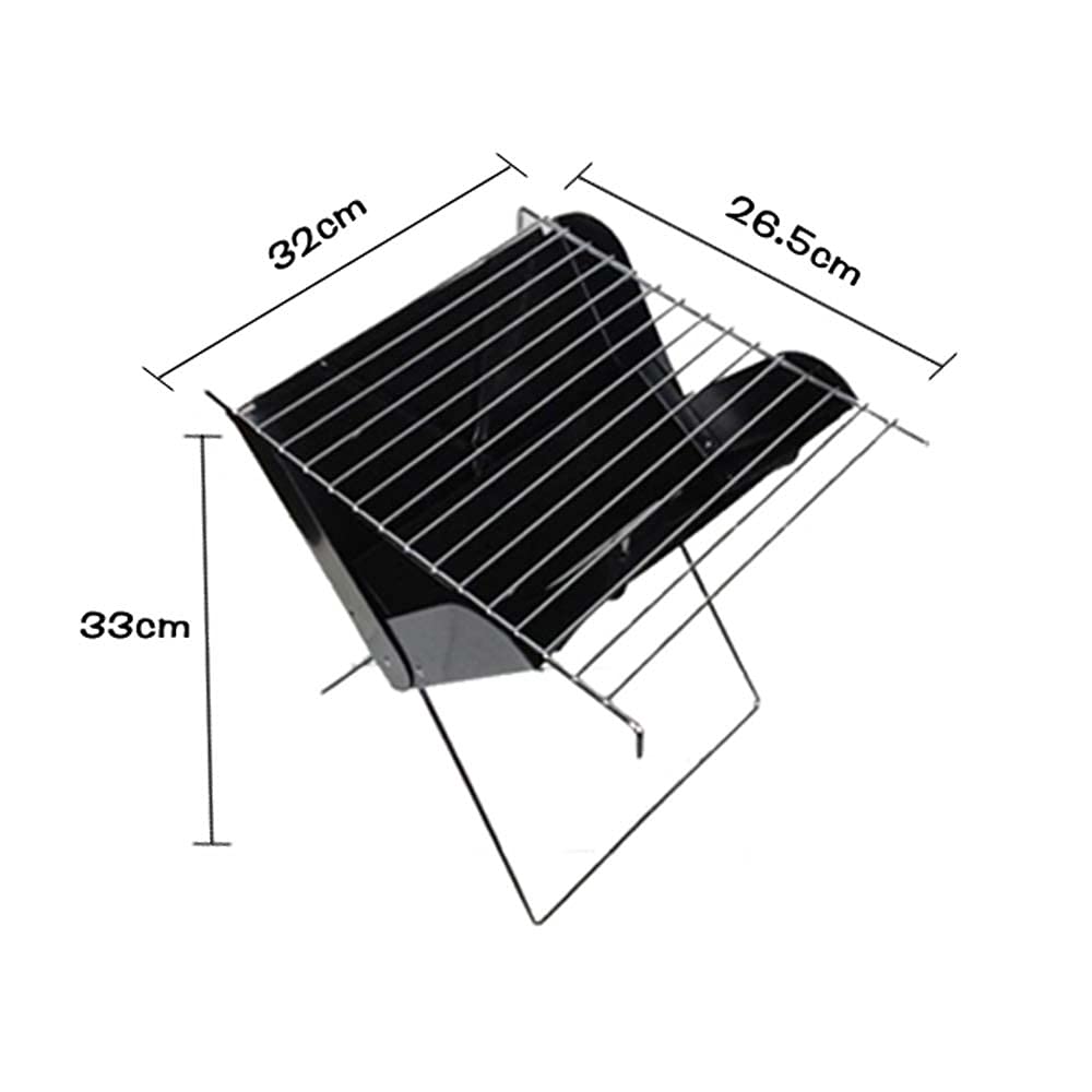 SGSHQQ Barbecue Rack Foldable Iron Plate Portable Barbecue Rack Tool Barbecue Rack Outdoor Camping Equipment
