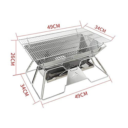 PNAJFUEL Bbq Grill Stainless Steel Camping Grills Charcoal Rack Barbecue Accessories for Kitchen Tools