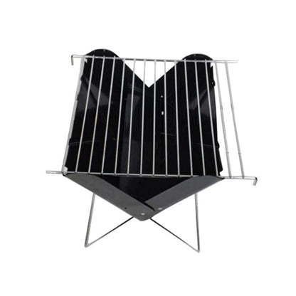 SGSHQQ Barbecue Rack Foldable Iron Plate Portable Barbecue Rack Tool Barbecue Rack Outdoor Camping Equipment