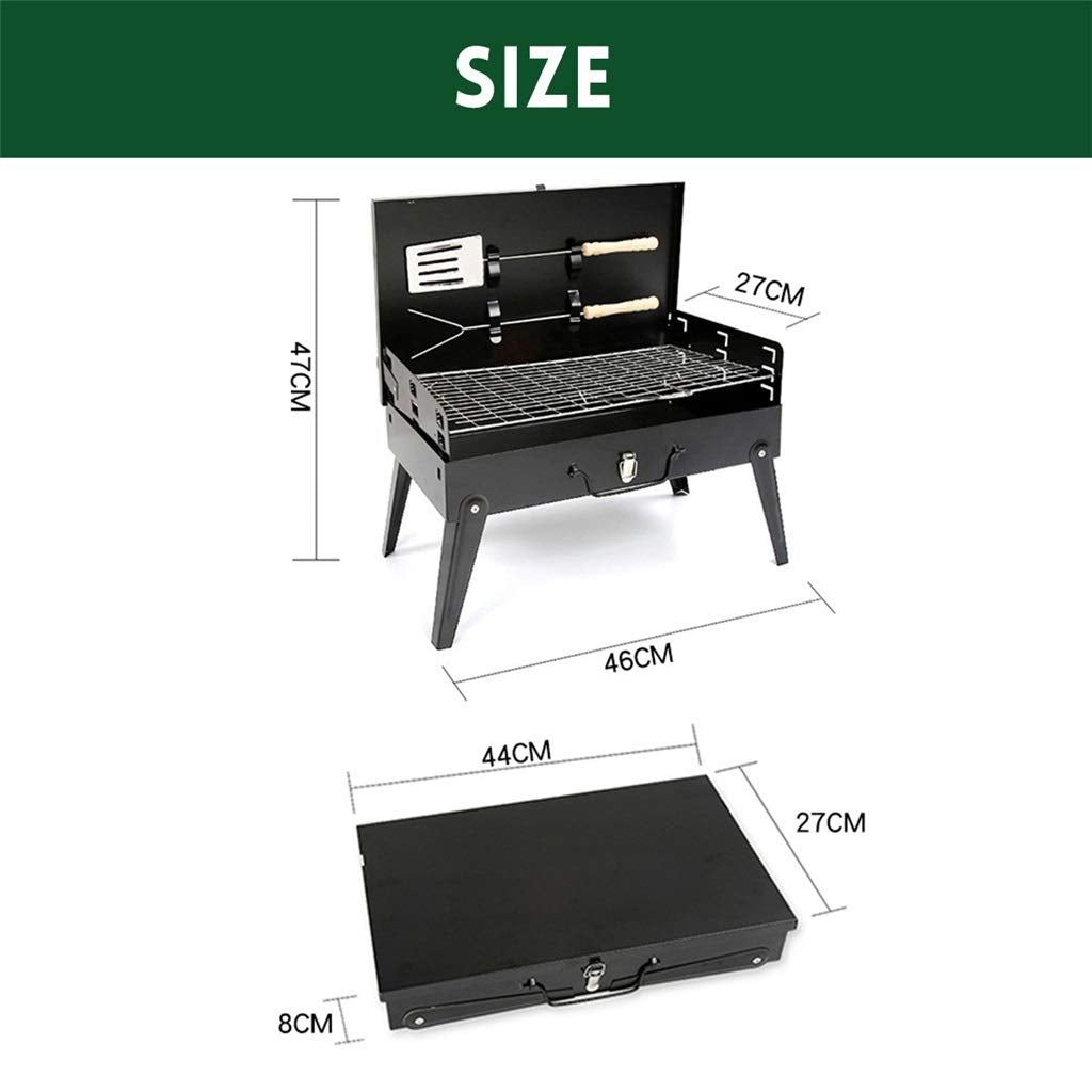 SGSHQQ Foldable BBQ Grill Rack Portable Camping Picnic Mini BBQ Grill Rack Barbecue Accessories Cooking Tools for Home and Outdoor